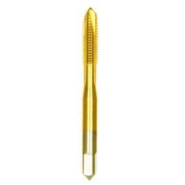 HSS Hand Taps 1/4-28UNF M2 Titanium Nitrided Taps Straright Flute Threads Taps in Holes-1Pc