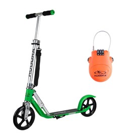 HUDORA BigWheel® 205 Scooter, Grass Exclusive Edition with Cable Lock