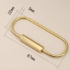 QWEQWE Lock Keychain Lock Durable Brass Screw Lock Clip Key