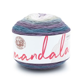 Lion Brand Yarn, Mandala DK Lightweight Yarn for Knitting, Crochet, and Crafts, Snorks, 1 Pack, Self-Striping Acrylic Fiber for Baby Blankets, Multicolor Shawls and Variegated Cardigans