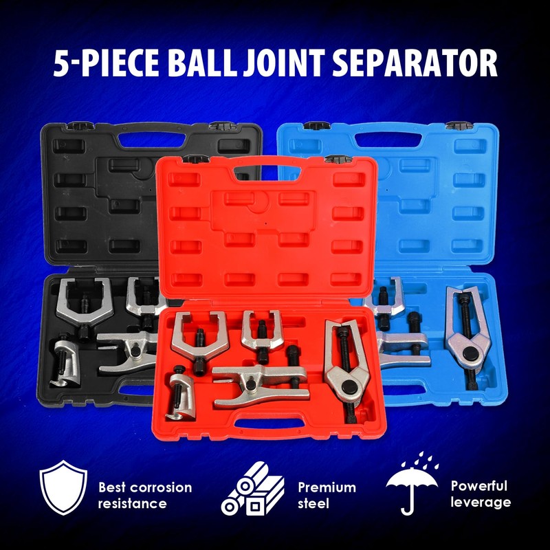 5pc Ball Joint Separator, Splitter Removal Kit, Ball Joint Removal