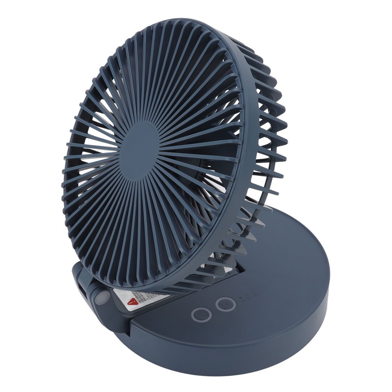 Desktop Folding Fan 3 Speeds USB Rechargeable Punch Free Electric