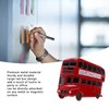 3Pcs Bus Fridge Magnet Red Bus Design Bright Colors Magnetic