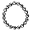 10mm Round Terahertz Beads Bracelet Energy Stone Elastic Flexible Stylish