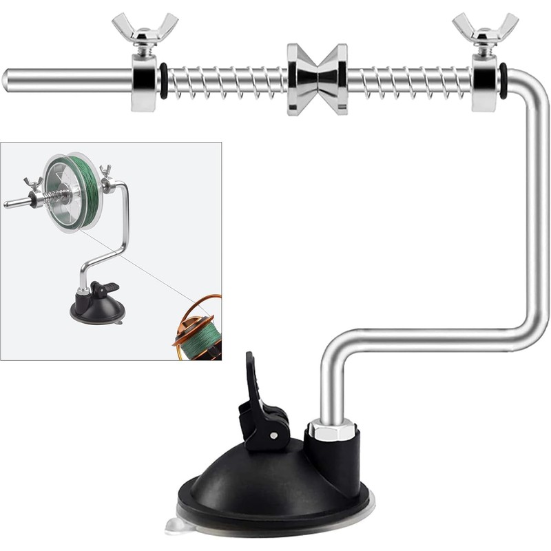 Risegun Fishing Line Reel with Spool Counter - Portable &