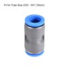 sourcing map Straight Push Connectors 16mm Quick Release Pneumatic Connector