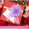 Unifizz 15pcs 6 Inch Large Organza Pull Bow with Chiffon
