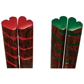 Yamanaka Lacquerware FB21-10 Painted Chopsticks, Heart Shape, Red, 9.1 inches (23 cm)