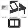 MIIGII Switch Panel, 2 Gang Rocker Toggle Switch Aluminum Housing
