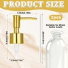 JJUNW 2 Pcs Soap Dispenser Pump Replacement, Gold Hand Soap