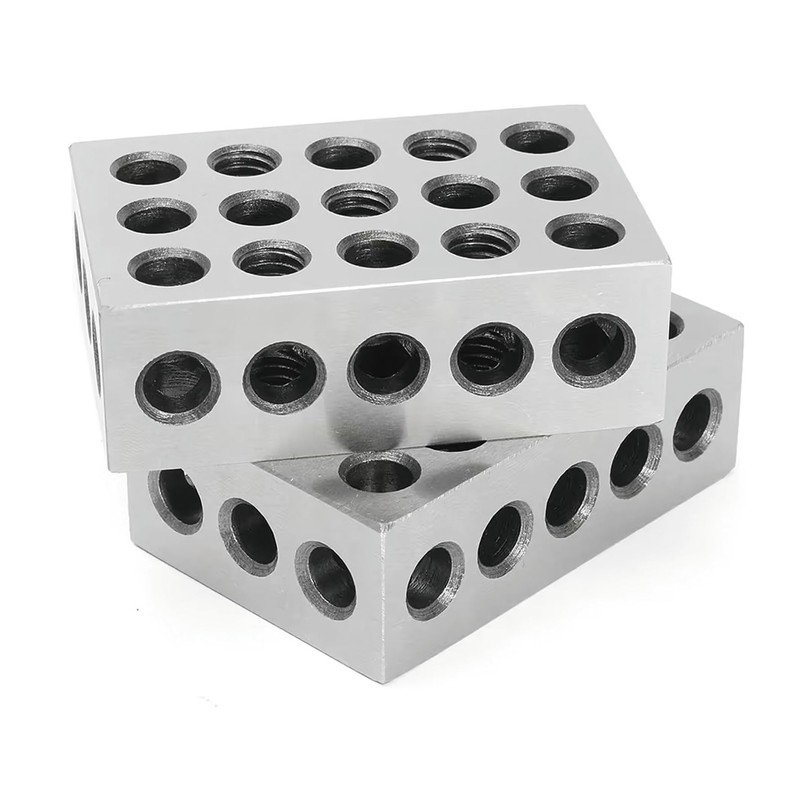 1 Matched Pair 1-2-3 Inch Ultra Precision Steel Parallel Blocks