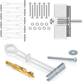 CondoMounts Universal Metal Stud Anchors | Steel Stud | Wall Mounting Anchors | TV Mount for Metal Studs | Supports 90lbs | Elephant Anchor Kit Mounting (Steel Stud TV Mounting Kit, 10 Anchors)