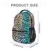 DTCCET Multi-Colored Leopard Backpack, Stylish Laptop Bag Classic Leopard Daypack