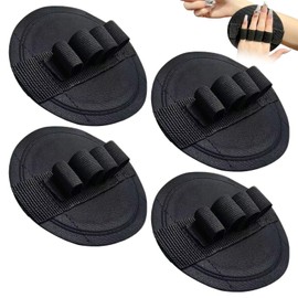 4 Stück Exfoliating Gloves Peelinghandschuh Körper Sanfte Effektives Peeling Runde Kuchenform Raue Textur Rutschfest Gummimaterial Nicht Leicht zu Verschleißen Oder zu Verformen