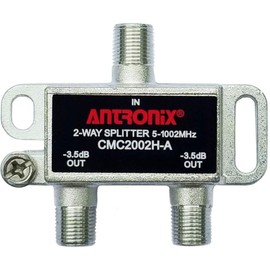 Antronix CMC2002H-A 2-Way Horizontal Splitter -3.5dB 5-1002 MHz High Performance for Coax Cable TV & Internet