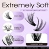 Cluster Lashes Kit Mixed 12-16mm 3D+40D D-Curl Wispy Individual Eyelashes