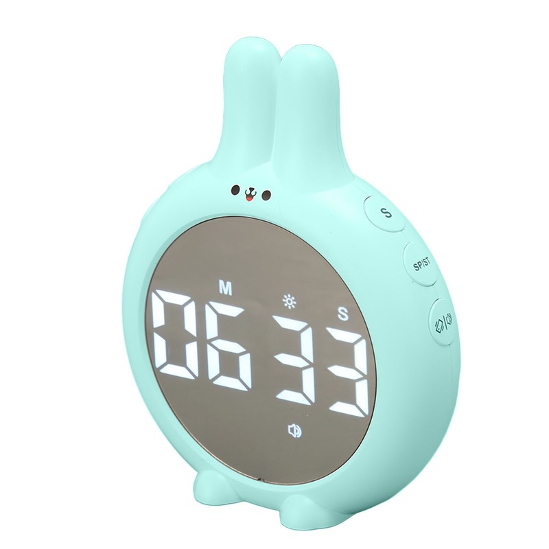 Kids Timer Night Light Cute Cartoon Rabbit Digital Countdown Timer