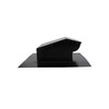 RDP Rooftop Exhaust Vent Cap with Damper (6 Inch, Black)