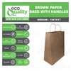 EcoQuality - 13x7x17 inches - 150pcs - Large Brown Kraft