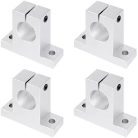SK 강력한 4pcs SK8 선형 모션 로드 지지대 알루미늄 레일 샤프트 직경 8mm(0.32인치) 샤프트용 가이드 클램핑 [SK12] Powerful 4pcs SK8 Linear Motion Rod Support Aluminum Rail Shaft Diameter 8mm (0.32 inch) Shaft Guide Clamping [SK12]