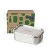 ECO Brotbox Lunchbox Yogi+ Edelstahl | Auslaufsichere Lunchbox mit Fach