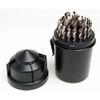 Drill America Drill Bit Round Plastic Index/Case, 1/16-1/2 by 64ths