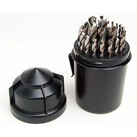 Drill America Drill Bit Round Plastic Index/Case, 1/16-1/2 by 64ths Mechanic Length (29 Sizes), 30650