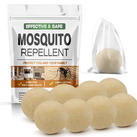 AUDQQM Mosquito Repellent Outdoor Patio, Mosquitoes Deterrent for Yard, Mosquito Repellent Ball, Indoor Mosquito Control, Keep Mosquito Away, Repellant Mosquito for Room/Front Door/Camping Safely-8P