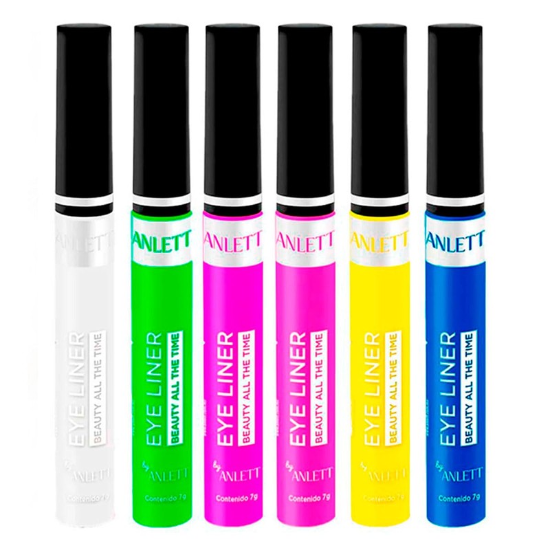 Kit delineador Anlett con 6 piezas #4 multicolor cont. Por