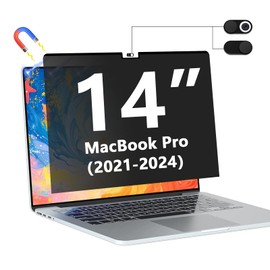 Magnetic Privacy Screen Protector for MacBook Pro 14 Inch 2021-2024 (M1/M2/M3/M4), Removable Anti Spy Glare Blue Light Shield, 14.2" Mac Laptop Privacy Filter