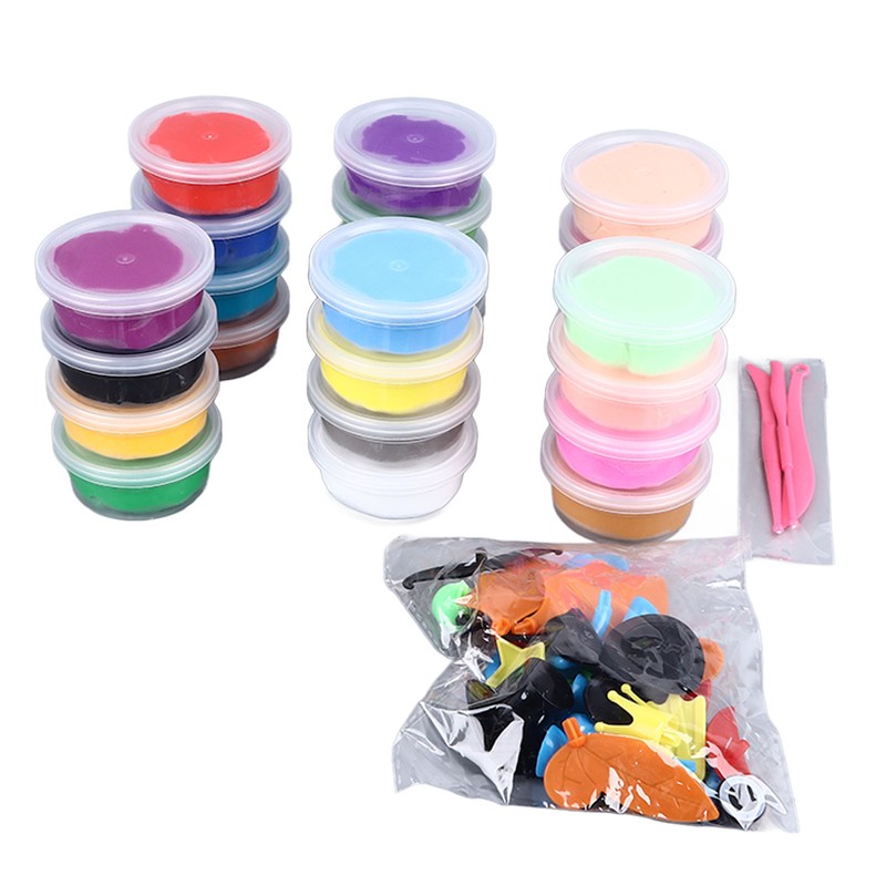 24 Colors Soft Clay Set Innovative Fun DIY Soft Light