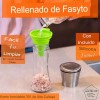 Juego De Molinos Sal Y Pimienta Cristal Molinillos Y Embudo