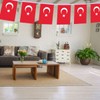 30 PCS Turkey Flag, 33 FT Turkish National Bunting,DecorGarden With