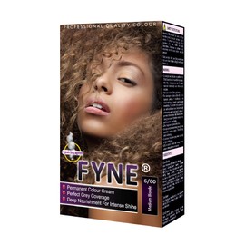 FYNE Medium Blonde Permanent Hair Dye for Women - Home Hair Color Cream with Built-in Conditioner - Gentle, Long-Lasting, Easy to Use, Suitable for All Hair Types-Achieve Salon-Quality Results at Home