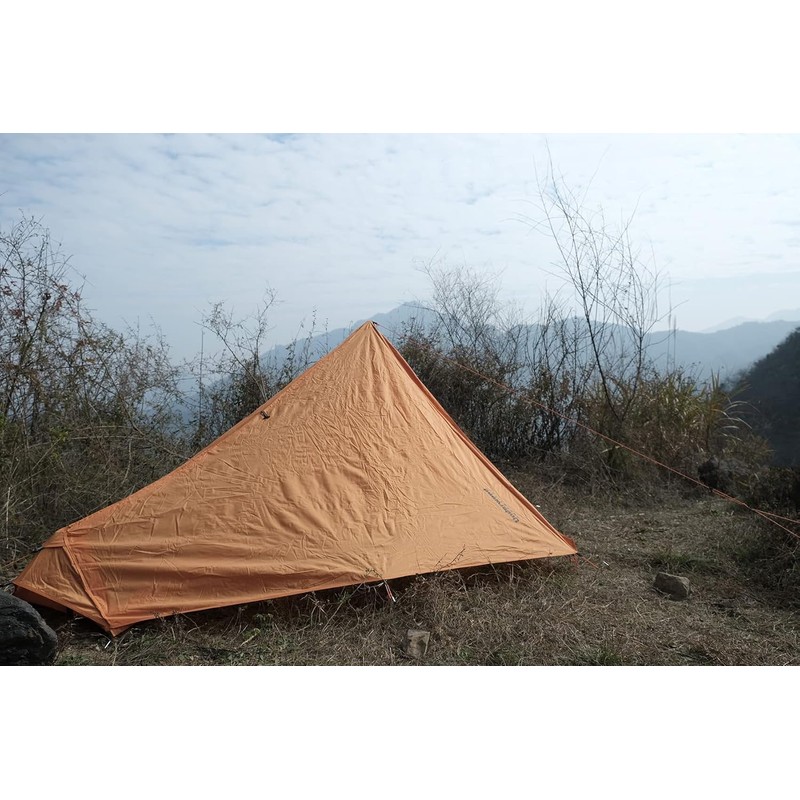 1 Person Trekking Pole Tent for Backpacking - Ultralight Backpacking