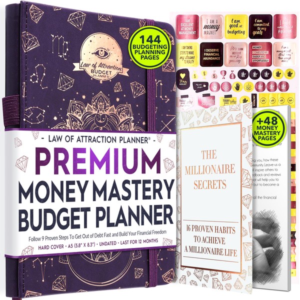 Financial Planner & Monthly Budget Planner and Monthly Bill Organizer - 12 Month Journey to Financial Freedom, Monthly Budget Book Planner | Much More Than Just a Budgeting Planner or Finance Planner