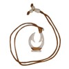 Hawaiian Jewelry Shell Double Fish Hook Necklace Pendant