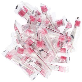 Disposable Untreated Oral Care Swabs, 250 Count (PINK+plum)