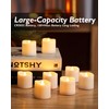Homemory 12Pack Timer Flameless LED Votive Candles, Long Lasting Battery