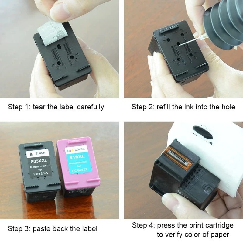 Aomya Ink Refill Kit 100Ml For Hp 67 61 65