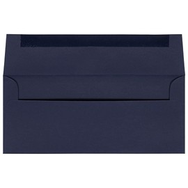 JAM PAPER #10 Business Premium Envelopes - 4 1/8 x 9 1/2 - Navy Blue - 50/Pack