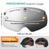 Victgoal Bike Helmet Goggles Visor Strong Magnetic Eye Shield (Photochromic)
