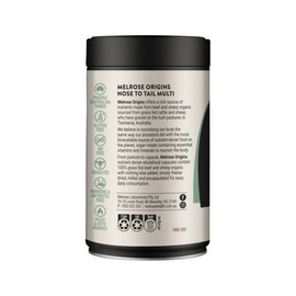 Melrose Origins Nose To Tail Multi (Grass Fed Organs 1000mg: Liver + Heart + Kidney + Brains) 120c