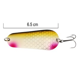 SEABUZZ Indicator Set 23 g / 6.5 cm - Pike & Perch & Zander Fishing Lure - Metal Spoon Hard Bait with Treble Hook - Spinner Fishing Sport Set - Fishing Spoon - Pike Bait - Bass Bait - Bait Set (BGS)