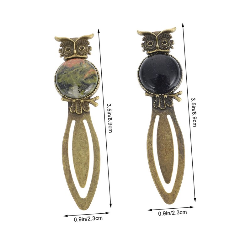 Operitacx Eule Buchmarker Buchseiten Marker Dekorative Lesezeichen Mit Edelstein Einlage