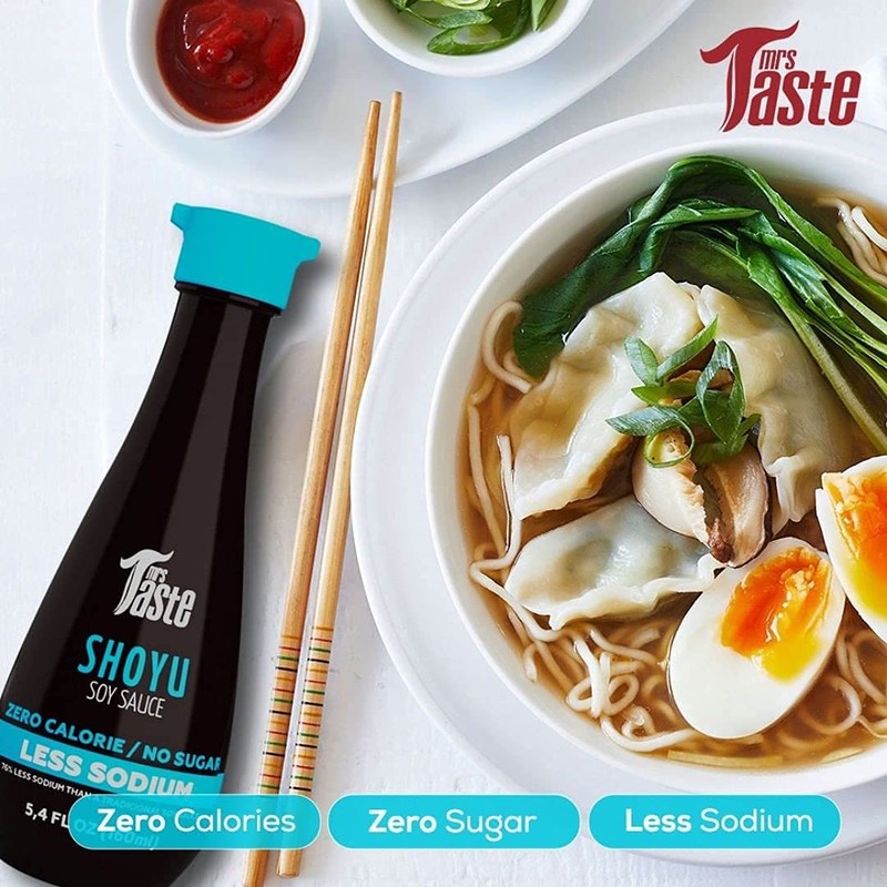 Mrs Taste Sugar Free Soy Sauce, Zero Calories, Low Sodium,