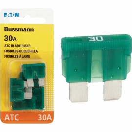 Bussmann (5-5pk)- Bussmann 30-Amp 32-Volt ATC Blade Automotive Fuse BP/ATC-30-RP
