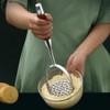 DOITOOL Heavy Duty Stainless Steel Potato Masher with Wooden Handle,