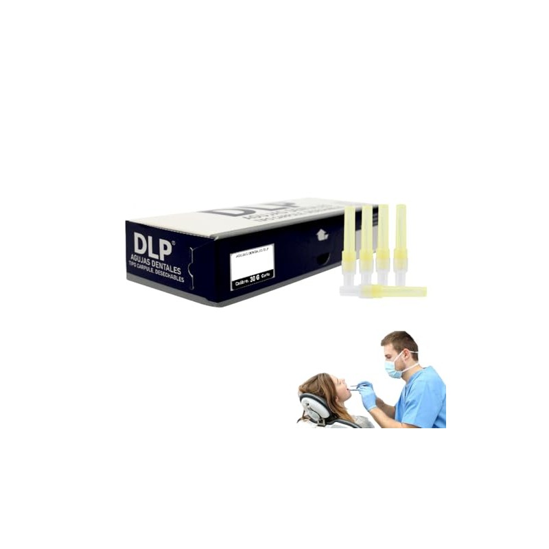 Caja Con 100 Piezas Aguja Dental Marca DLP (30 G