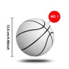 MINDCOLLISION Mini Basketball, Solid Color without Logo, Absorbent Soft Leather,